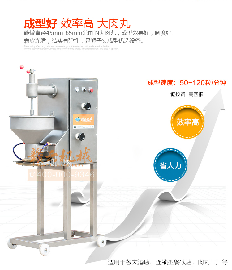 獅子頭丸子成型機，大丸子成型機